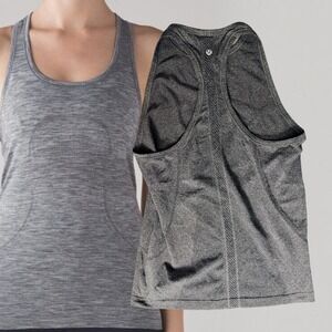 Lululemon Tank Top Swiftly Tech Racerback Dark Charcoal Grey Size 8
